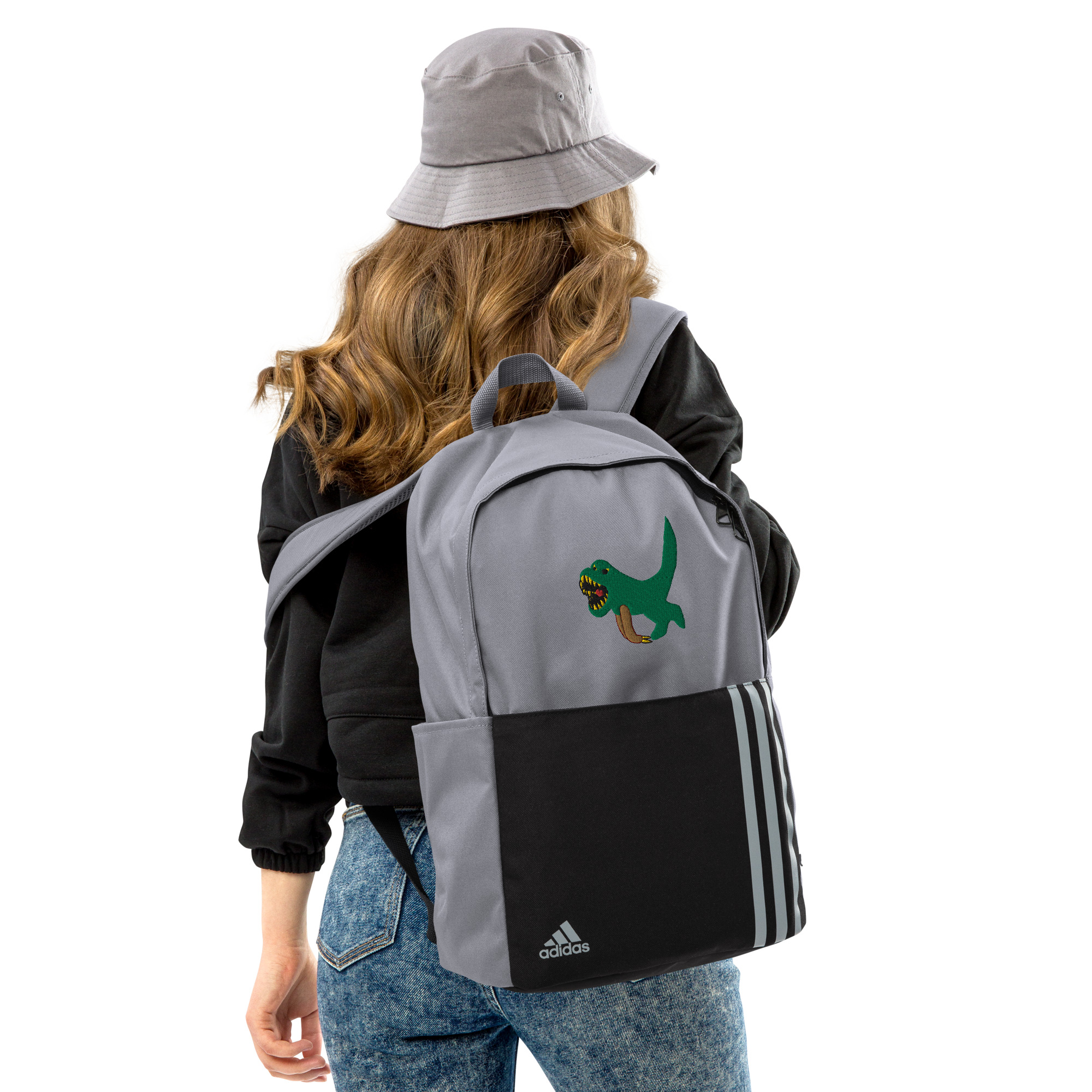 DinoSloth Adidas Backpack Olivia's OctoSquid Store